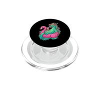 Chill Dragon Flamingo Flotteur Vacances d'été PopSockets PopGrip pour MagSafe