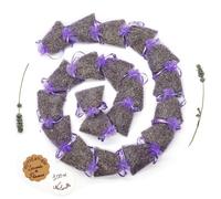 Chill french | 20 Sachets parfumés de Lavande de Provence séchée et triée | 120Gr Net | Origine Provence France Certifiée | Sachets parfumés 100% naturels pour Armoire, tiroir, Linge, Maison