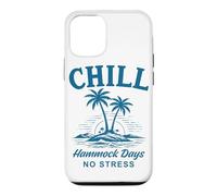 Chill Hamac Days No Stress Tropical Beach Life Coque pour iPhone 12/12 Pro