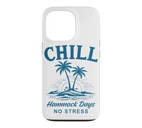 Chill Hamac Days No Stress Tropical Beach Life Coque pour iPhone 13 Pro