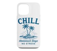 Chill Hamac Days No Stress Tropical Beach Life Coque pour iPhone 13 Pro Max