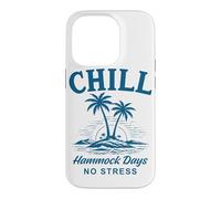 Chill Hamac Days No Stress Tropical Beach Life Coque pour iPhone 14 Pro