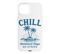 Chill Hamac Days No Stress Tropical Beach Life Coque pour iPhone 15 Plus