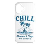 Chill Hamac Days No Stress Tropical Beach Life Coque pour iPhone 16