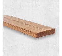 Chill House Étagère Flottante Rustique, étagère Murale en Bois 22x4.4cm, Noyer, 140cm