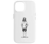 Chill Jesus Hoodie Lunettes de Soleil Couronne d'épines Coque pour iPhone 14