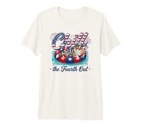 Chill The Fourth Out Funny Australian Shepherd 4th of July T-Shirt Haut de Gamme