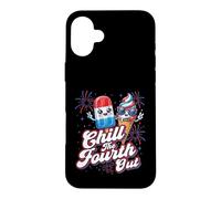 Chill The Fourth Out - Jour de l'indépendance Patriotique du 4 Juillet Coque pour iPhone 16 Plus