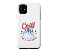 Chill The Fourth Out Vintage Red White Blue Cooler Beer, États-Unis Coque pour iPhone 11