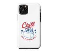 Chill The Fourth Out Vintage Red White Blue Cooler Beer, États-Unis Coque pour iPhone 11 Pro