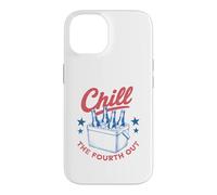 Chill The Fourth Out Vintage Red White Blue Cooler Beer, États-Unis Coque pour iPhone 14