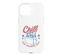 Chill The Fourth Out Vintage Red White Blue Cooler Beer, États-Unis Coque pour iPhone 15