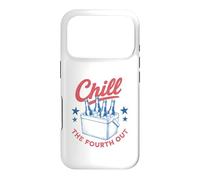Chill The Fourth Out Vintage Red White Blue Cooler Beer, États-Unis Coque pour iPhone 17 Pro