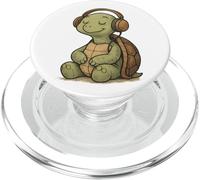 Chill Turtle écoutant de la Musique Design décontracté PopSockets PopGrip pour MagSafe