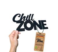 Chill Zone Plaque décorative Chillzone - Plaque de porte et décoration murale - Décoration murale pour salon - Relax chambre d'adolescent - Plaque murale à coller au mur ou à la porte (M)