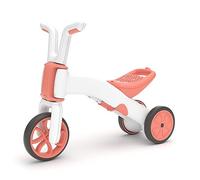 Chillafish Bunzi - Porteur Bebe Convertible en draisienne, Trotteur évolutif 2 en 1 avec siège Ajustable pour Enfants de 1 à 3 Ans, Roues silencieuses et durables, Flamingo