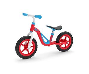 Chillafish Draisienne Charlie : vélo sans pédale Design avec sa poignée pour Le Transporter, pour Enfants de 18 à 48 Mois, pneus 10 Pouces Anti-crevaison, siège et Guidon Ajustable, Red