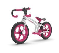 Chillafish Fixie: draisienne au véritable look de vélo de course pour les enfants de 2 à 5 ans, pneus increvables de 12 pouces, siège et guidon ajustable en hauteur, frein à pied et repose pied, rose