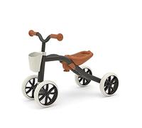 Chillafish Quadie Basket: Trotteur Bebe 4 Roues pour Les Enfants de 1 à 3 Ans, avec Un Panier à l'avant, siège réglable, poignée intégrée, Roues silencieuses Non marquantes, Noir