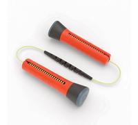 Chillafish Skibbi, Corde à Sauter réglable en Longueur pour s’Adapter à Toutes Les Tailles, poignées à Tourner pour Ajuster la Longueur de Corde de 20 à 330cm, pour Enfant, Orange