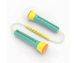 Chillafish Skibbi, Corde à Sauter réglable en Longueur pour s’Adapter à Toutes Les Tailles, poignées à Tourner pour Ajuster la Longueur de Corde de 20 à 330cm, pour Enfant, Mint