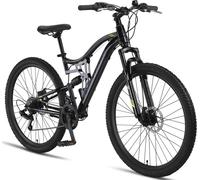 Chillaxx Bike Falcon Premium Mountainbike en 24 et 26 pouces - vélo pour garçons, filles, femmes et hommes - frein à disque - 21 vitesses - suspension complète