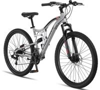 Chillaxx Bike Falcon Premium Mountainbike en 24 et 26 pouces - vélo pour garçons, filles, femmes et hommes - frein à disque - 21 vitesses - suspension complète