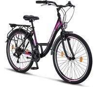 Chillaxx Bike Strada Premium City Bike en 24, 26, 28 pouces - vélo pour filles, garçons, hommes et femmes - dérailleur 21 vitesses - vélo hollandais Citybike