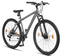 Chillaxx Vélo Legend en Aluminium 24,26,27,5 et 29 Pouces, VTT pour garçons, Filles, Hommes et Femmes, 21 Vitesses de dérailleur pour Homme et Femme, Roue pour Femme (Frein à Disque Noir-Rouge)