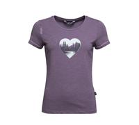 T-shirt femme Chillaz Grania Mountain Heart violet foncé S