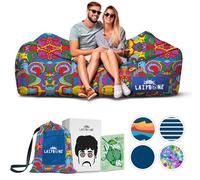 Chillbo Flap N Nap Lounger Canapé Gonflable Unisexe, 60s Psychédélique, XL