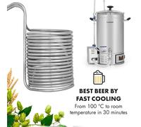 Chiller 12 Refroidisseur à immersion bière Ø 21,5cm 18 spirales inox