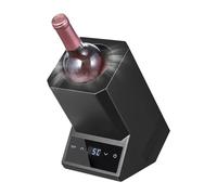 Chiller à vin électrique Portable - 750 ML de Refroidisseur de Bouteille Simple, Acier Inoxydable Rechargeable, Froid 24h pour Le vin Rouge/Blanc de 3,8 "de diamètre, fête et Cadeau Essentiel