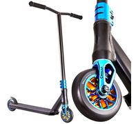Chilli Pro Base/Rocky/Reaper Stunt Trottinette pour Park & Street. Trottinette Trick pour débutants et professionnels (Reaper, hauteur : 84 cm, noir/bleu chromé)