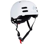 Chilli Pro Casque Inmold léger I Taille réglable I Fermeture magnétique I Ventilé pour trottinette cascade I Skateboard I Rollers I Vélo I BMX I Dirt I E-scooter blanc, L = (58-61 cm)