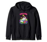 Chillicorn Flotteur de Piscine Licorne drôle Vacances d'été Sweat à Capuche
