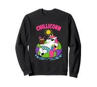 Chillicorn Flotteur de Piscine Licorne drôle Vacances d'été Sweatshirt