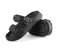 CHILLIFE Chaussures pour femme, sandales à plateforme, EVA, été, plage, piscine, fabriquées au Portugal, Noir , 36/37 EU