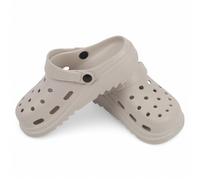 CHILLIFE Sabots à plateforme avec ventilation pour femme, sandales de douche et de plage, chaussures confortables, fabriquées au Portugal, beige, 40 EU