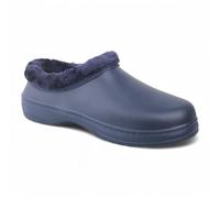 CHILLIFE Sabots d'hiver pour femme avec doublure, chaussures sanitaires pour travail, légères et imperméables, fabriquées au Portugal, bleu marine, 41 EU
