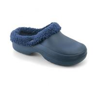 CHILLIFE Sabots d'hiver pour femme - Travail, cuisine et jardin - EVA avec doublure chaude, légers, fabriqués au Portugal, bleu marine, 36 EU