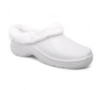 CHILLIFE Sabots d'hiver pour homme - Travail, cuisine et jardin - EVA avec doublure chaude, légers, fabriqués au Portugal, blanc, 43 EU