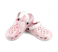 CHILLIFE Sabots Sanitaires Femme, Bicolore, Chaussures de Travail, Hôpital, Jardin, Plage, Légers, Fabriqué au Portugal, Rosen blanc, 36 EU