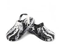 CHILLIFE Sabots Sanitaires Femme, Bicolores, Chaussures de Travail, Hôpital, Jardin, Plage, Légers, Fabriqué au Portugal, Noir et blanc, 39 EU