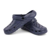 CHILLIFE Sabots Sanitaires pour Femme, Chaussures de Travail, Hôpital, Jardin, Cuisine, Plage, Légers, EVA, Fabriqué au Portugal, bleu foncé, 36 EU