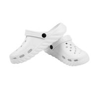 CHILLIFE Sabots Sanitaires pour Femme, Chaussures de Travail, Hôpital, Jardin, Cuisine, Plage, Légers, EVA, Fabriqué au Portugal, blanc, 41 EU