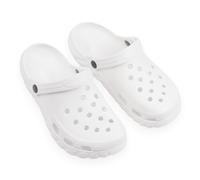 CHILLIFE Sabots Sanitaires pour Homme, Chaussures de Travail, Hôpital, Jardin, Cuisine, Plage, Légères, EVA, Fabriqué au Portugal, blanc, 47 EU