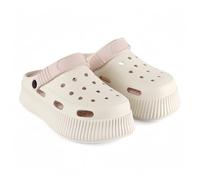 CHILLIFE Sandales à Plateforme pour Femme, Chaussures de Plage, Piscine, Jardin et Douche, Sandales d’Été - Fabriqué au Portugal, Crème, 39 EU