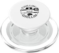 Chillin and Grillin Grill Master Barbecue à Steak PopSockets PopGrip pour MagSafe