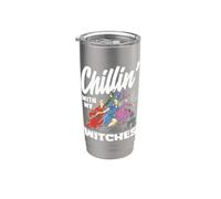 Chillin avec mes sorcières Halloween Gobelet isotherme en acier inoxydable double paroi